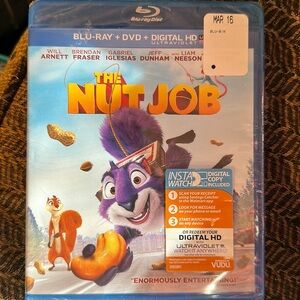 THE NIUT JOB NWT BLU Ray +DVD + DIGITAL HD ULTRAVIOLET NTSB format for USA